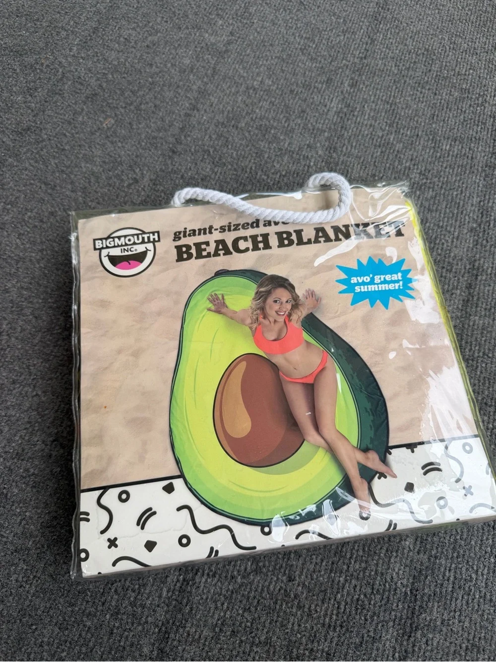 Avocado Beach or Pool Blanket. By Big Mouth, 60x60. New in Package.